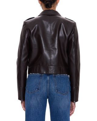 Bex Shrunken Faux Leather Jacket