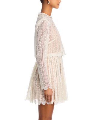 Organza Lace Mini Dress