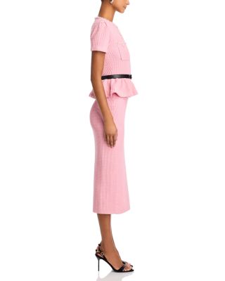 Peplum Waist Midi Dress