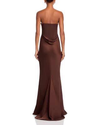 Satin Corset Maxi Dress