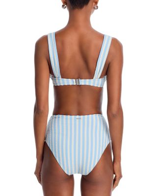 Teya High Waisted Ruched Bikini Bottom