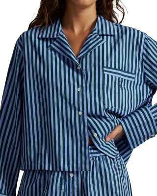 Cropped Shirt & Boxer Sleep Set