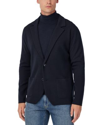Extra Fine Merino Wool Knitted Regular Fit Blazer - Exclusive