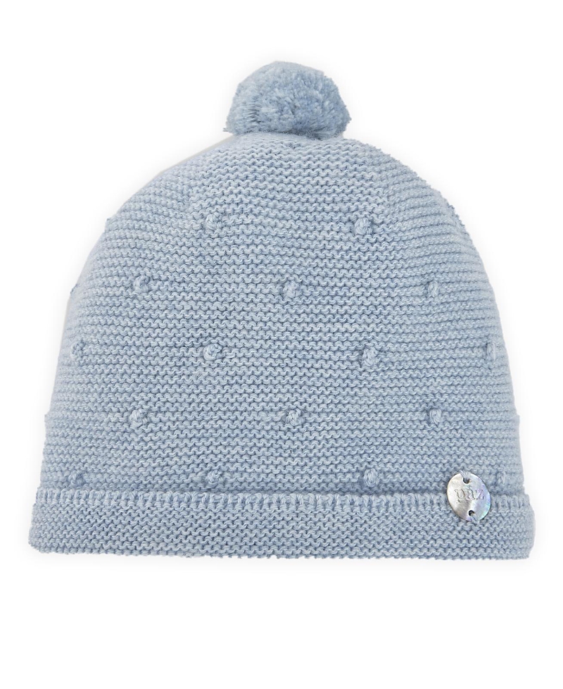 Paz Rodriguez Pom-pom Textured Beanie In Blue