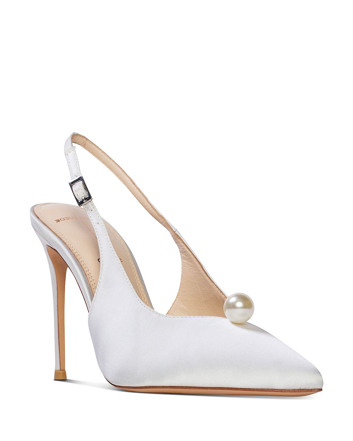 Black Suede Studio Women's Embellished Pointed Pumps