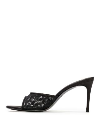 Women's Angled Snip Toe Lace Mules