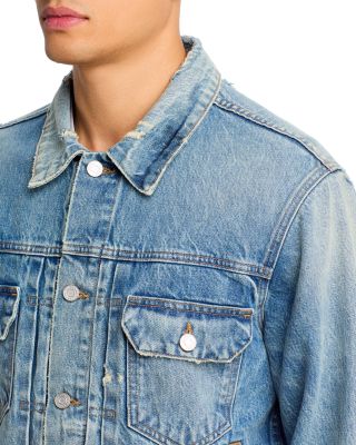 Vintage Wash Denim Trucker Jacket