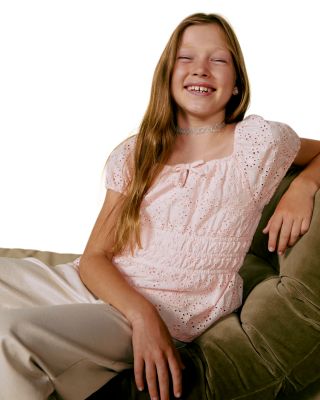 Girls' Pearlized Wide Leg Jean - Big Kid