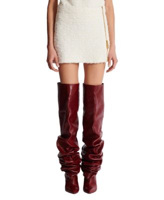  Short Zipped Tweed Skirt