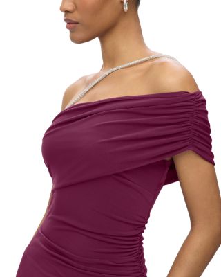 The Olivia Crystal Trim Gown