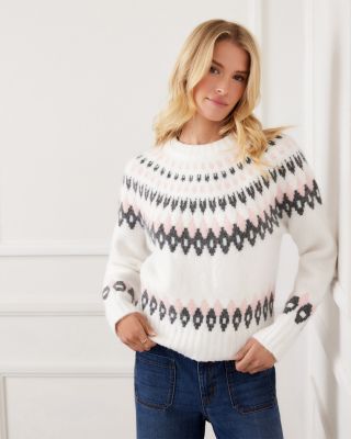 Jacquard Crewneck Sweater