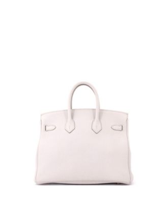  Birkin 25 Handbag Light Togo with Rose Gold Hardware