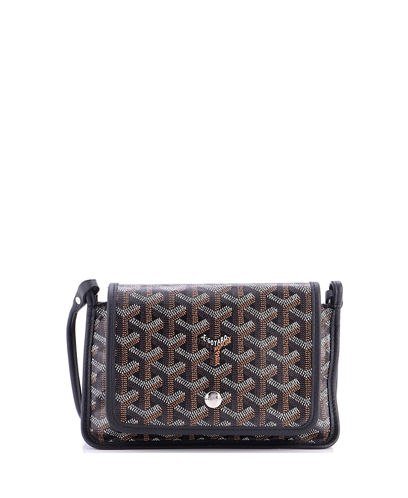 Pre-owned Pre-owned Goyard  Goyard Plumet Clutch Wallet Coated Canvas In Black