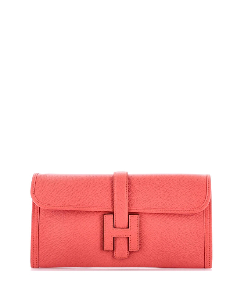 Click to view more detailed imagery on our partner's website Pre-owned Pre-owned Hermes Hermes 29 Jige Elan Clutch Epsom In Pink