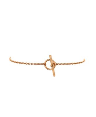  Mini Chaine d&#39;Ancre Punk Bracelet 18K Rose Gold