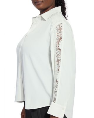 Natasha Lace Trim Shirt
