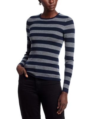 Wool Striped Long Sleeve Sweater