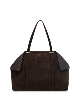 Large Suede Leather Tote