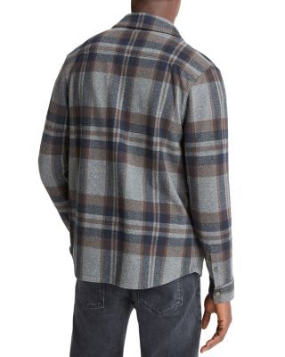 Plaid Knit Shirt Jacket