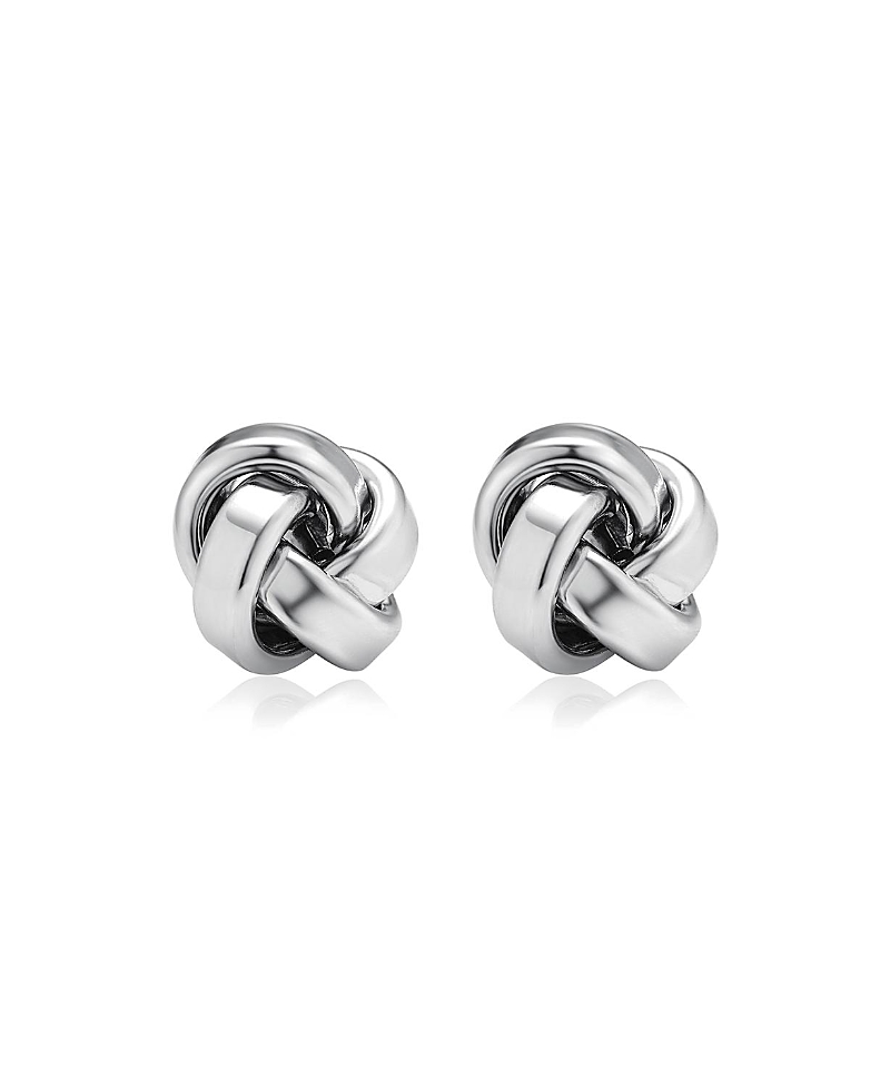 Oradina Sterling Silver Eternal Knot Studs