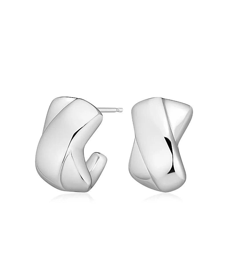 Oradina Sterling Silver Kisses Drop Earrings