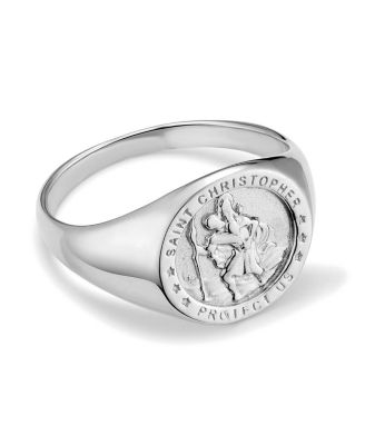  Sterling Silver Guardian Signet Ring
