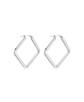  Sterling Silver Quad Midi Hoops