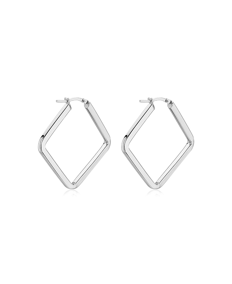 Oradina Sterling Silver Quad Midi Hoops