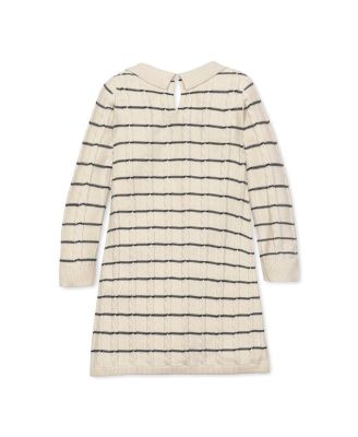 Girls&#39; Organic Long Sleeve Peter Pan Collar Sweater Dress - Little Kid, Big Kid