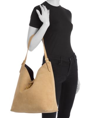 Megan Suede Hobo Bag