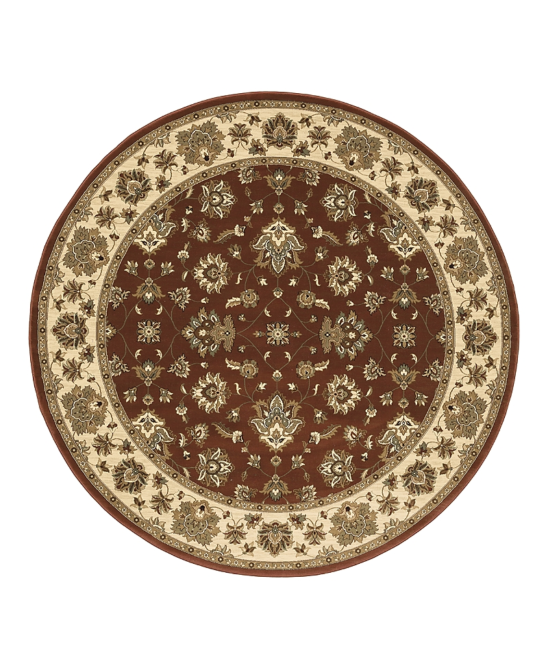 Oriental Weavers Ariana 623v Round Area Rug 8'0 X 8'0 In Brown