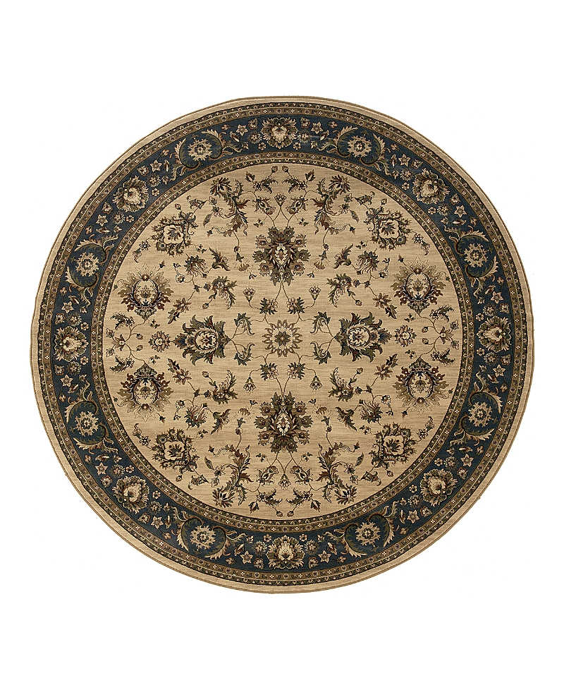 Oriental Weavers Ariana 311z Round Area Rug 8'0 X 8'0 In Brown