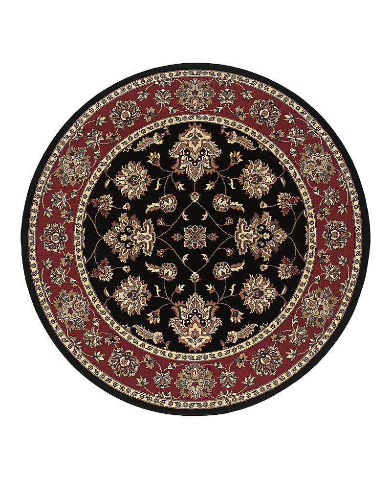 Oriental Weavers Ariana 623m Round Area Rug 6'0 X 6'0 In Black