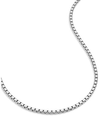 Sterling Silver Edge Box Chain
