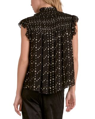 Metallic Clip Dot Top