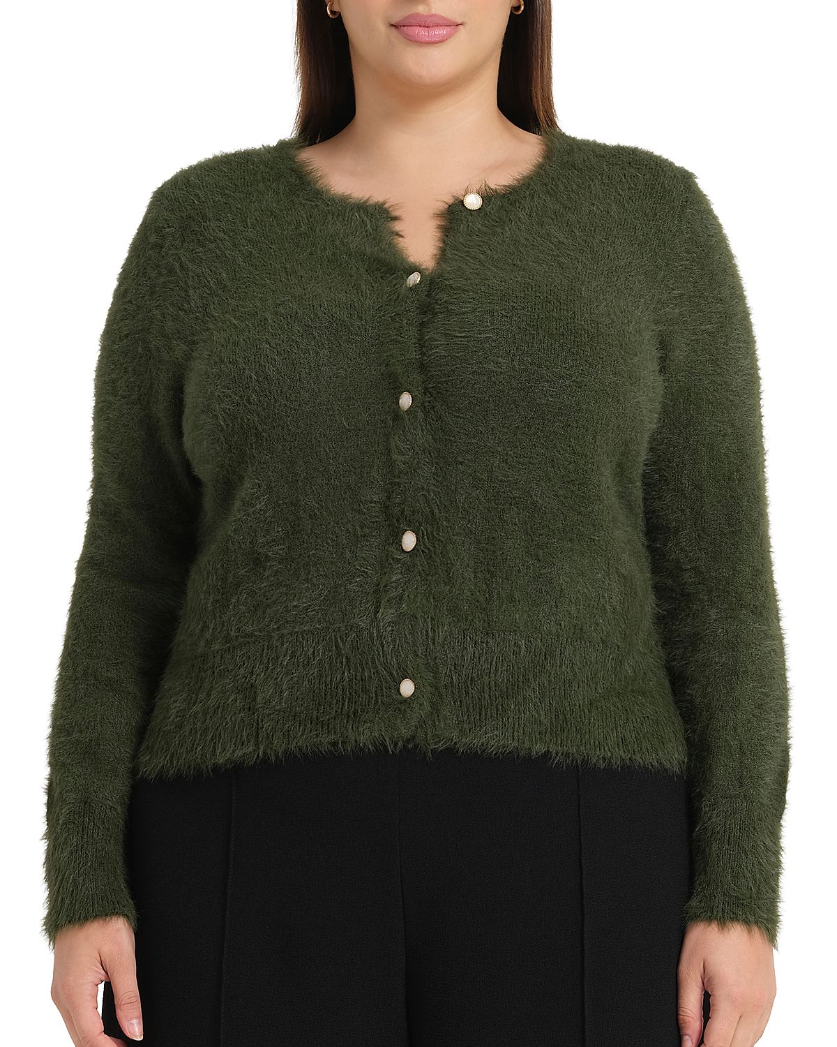 Estelle Plus Camille Eyelash Texture Cardigan