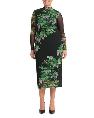 Fiora Long Sleeve Mesh Dress