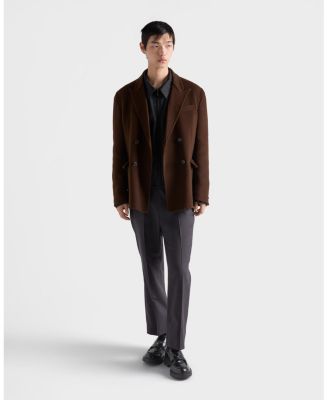 Men's Chocolate Brushed Leather Loafers