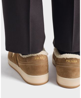 Prada Men's Downtown Suede Sneakers | Bloomingdale's