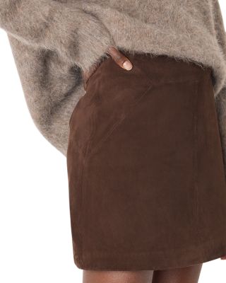 A Line Suede Skirt