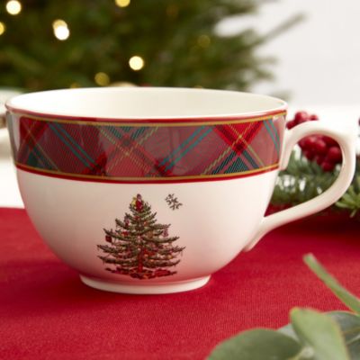 Christmas Tree Tartan Jumbo Cup