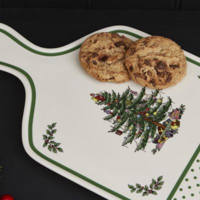 Christmas Tree Polka Dot Serving Board, 13.5"