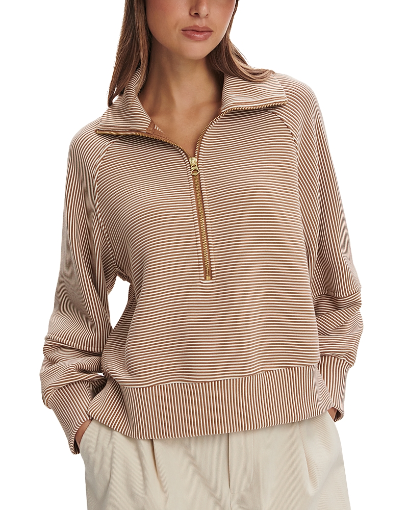 Varley Milano Half Zip Sweatshirt In Neutral