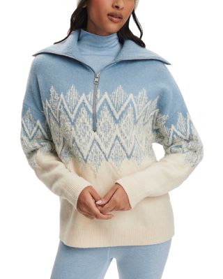 Hedda Fair Isle Half Zip Sweater