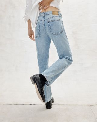 Harlow High Rise Ankle Straight Jeans in Lou1