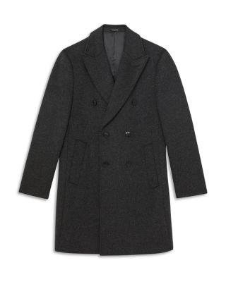 Timpano Wool Blend Regular Fit Double Breasted Overcoat
