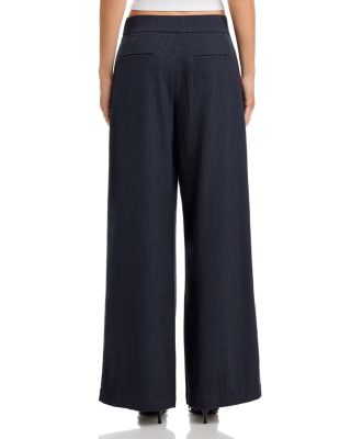 Pinstripe Rhinestone Button Pants - Exclusive