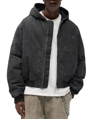Hooded Oversized Bomber Jacket