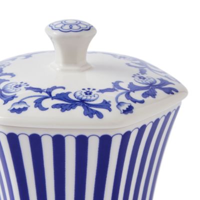 Blue Italian Steccato Vase