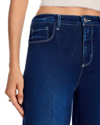 Clayton High Rise Wide Leg Jeans in Sterling